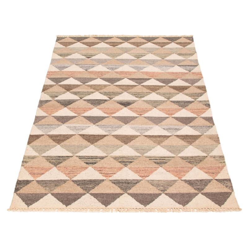 Ankara FW Cream Kilim 4'10" x 7'10" - 4'10 x 7'10