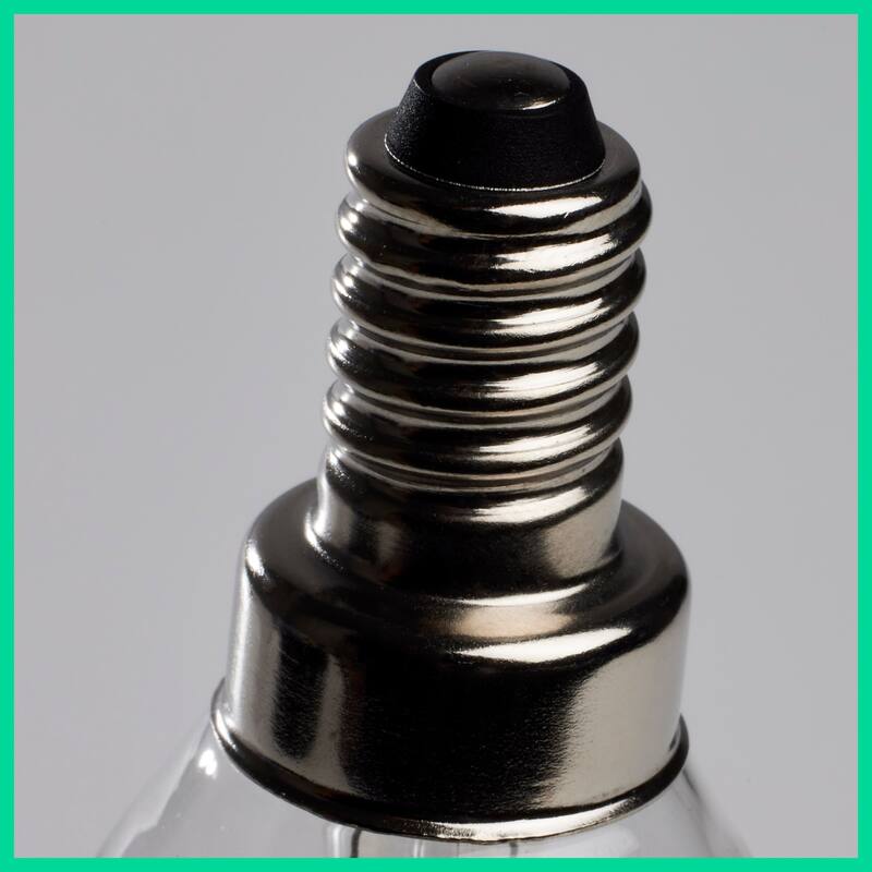 5.5 Watt CA10 LED Clear Candelabra Base 5000K 120 Volt 2-Card
