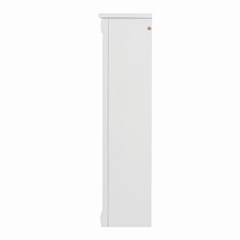 42" Wall-Mounted Bathroom Storage Cabinet with Mirror
