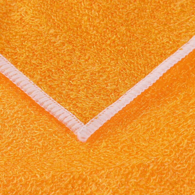 Dish Wash Cloths, 12Pcs Kitchen Wash Cloths Microfiber Dish Rags Towel - Orange - 10" x 12"