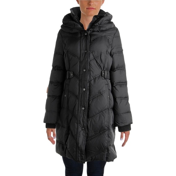DKNY Womens Parka Down Quilted