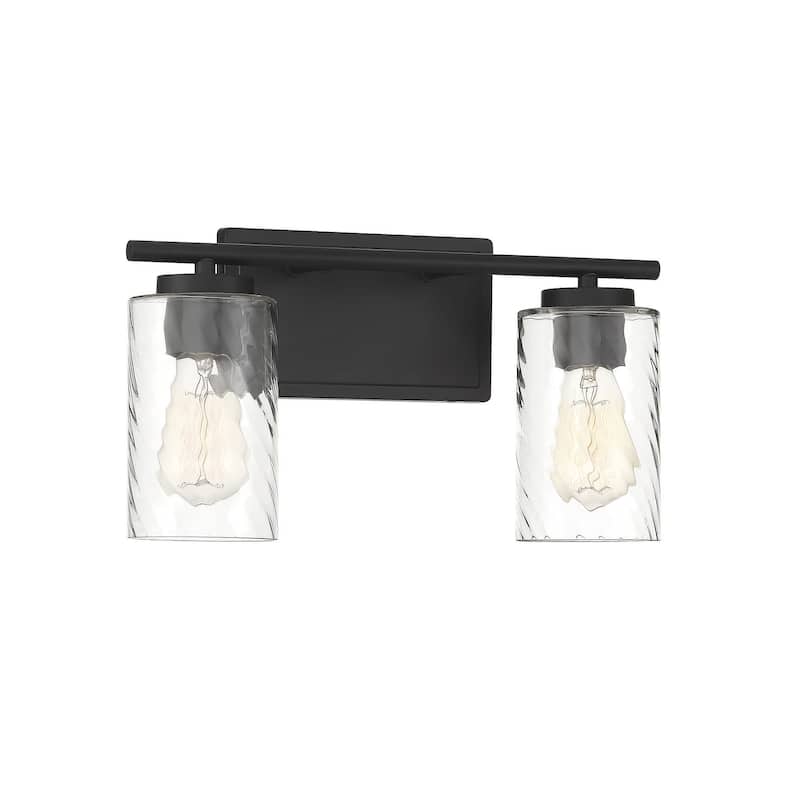 Meridian M80037 2 Light 15" Wide Bathroom Vanity Light with Swirl