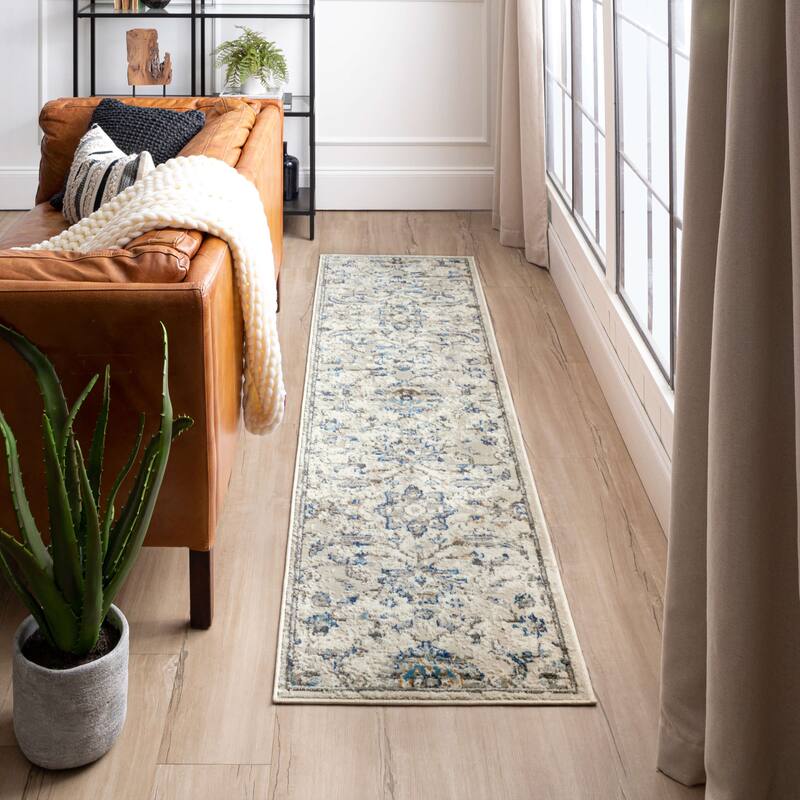 Mohawk Home Mizani Floral Ornamental Woven Area Rug