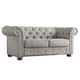 Option Grey Linen Loveseat