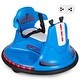 preview thumbnail 1 of 6, 6V Bumper Car for Kids Toddlers Electric Ride On Car Vehicle with 360° Spin - 26" x 26" x 18.7" (L x W x H) Blue