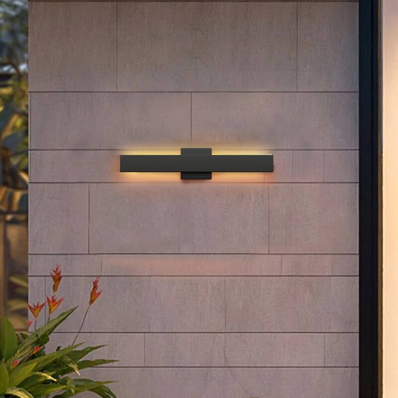 Outdoor Hardwired Bar Wall Light Linear Sconce with LED Source