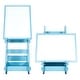 preview thumbnail 7 of 7, Kids Standing Art Easel Dry-Erase Board Double Sided Chalkboard Blue