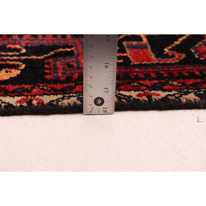 ECARPETGALLERY Hand-knotted Anatolian Vintage Dark Navy Wool Rug - 4'5 x 6'9