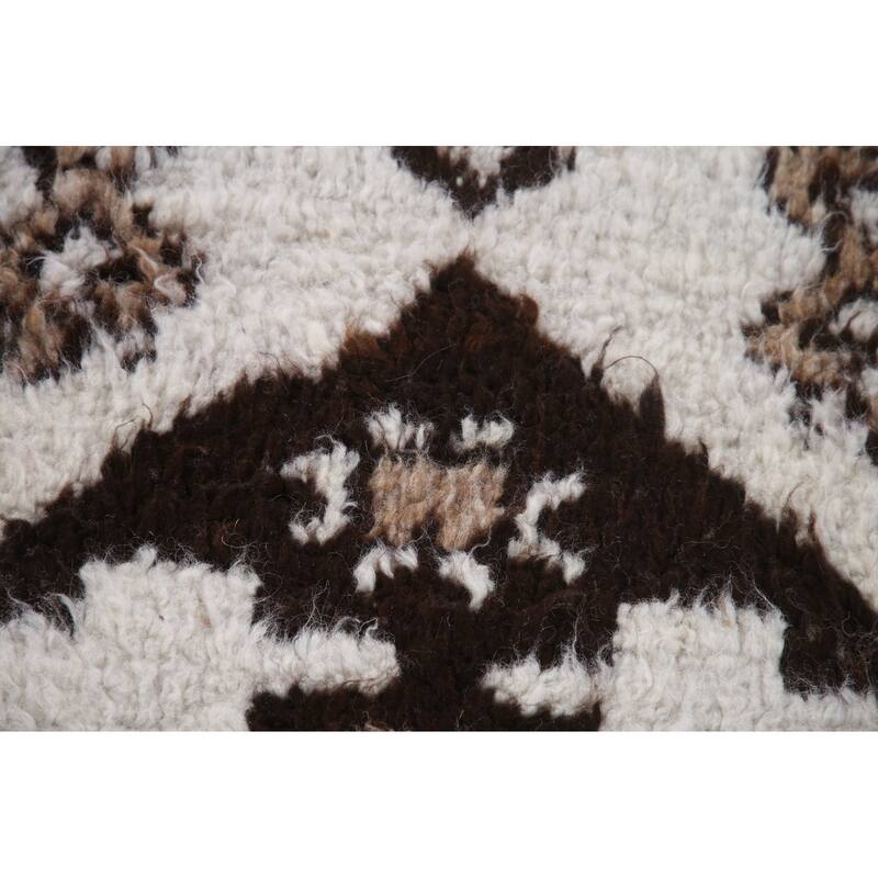 Anatolian Turkish Runner Rug Handmade Tribal Beige Wool Carpet - 3'2"x 12'3"