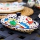 preview thumbnail 6 of 6, Handmade Pottery Butter Dish, Dots & Flowers