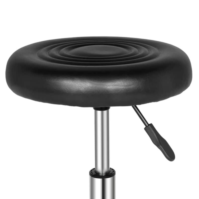 Round Stool with Lines Rotation Bar Stool - 13 x 13 x 24