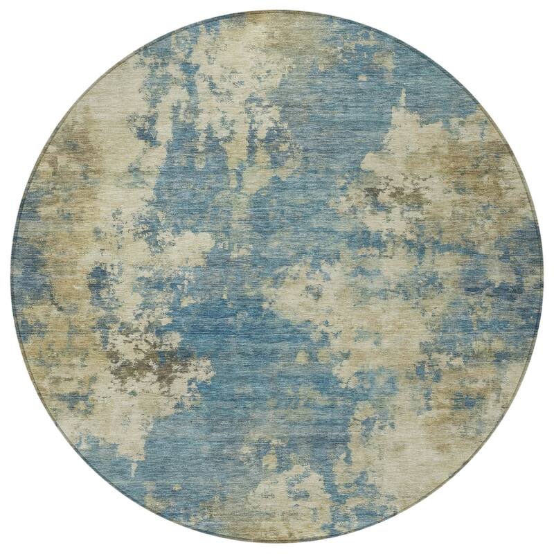 HomeRoots Abstract Transitional Rectangle Outdoor Rug