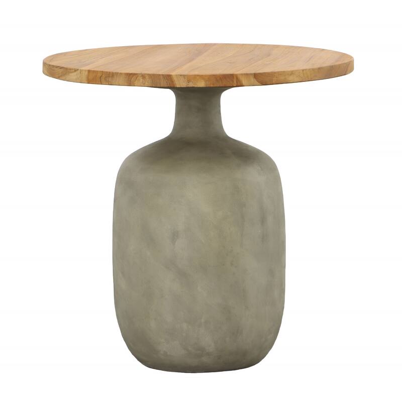 Elizabeth End Table, Natural/Gray - Medium