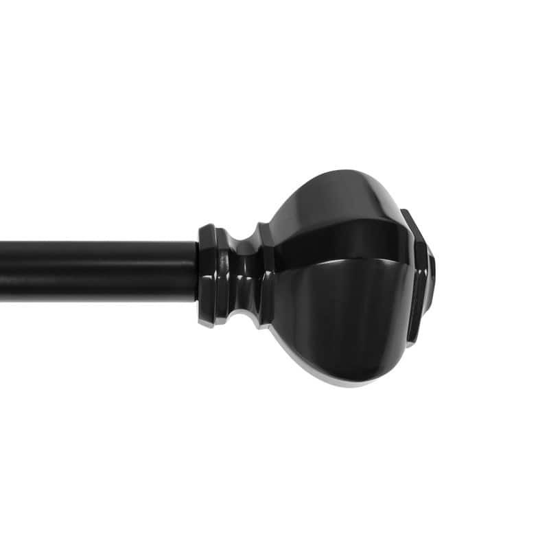 UTOPIA ALLEY 3/4 Inch Curtain Rod - Curtain Rods for Windows 28 to 48 Inch, Adjustable Drapery Rods