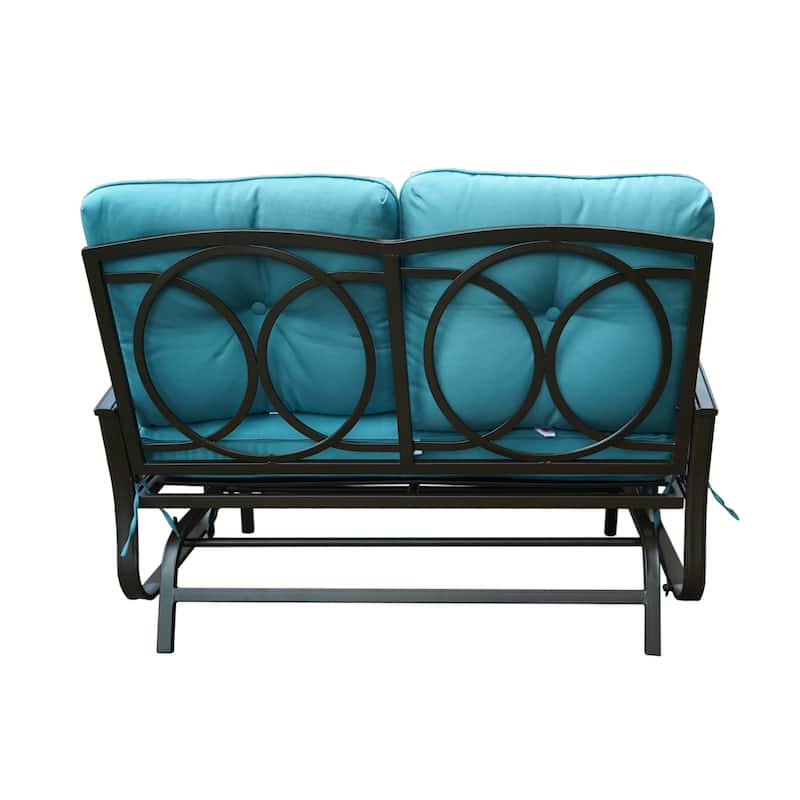 Kozyard Cozy Two Rocking Love Seats Glider Swing Bench/Rocker
