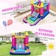 preview thumbnail 7 of 16, Costway 4-in-1 Kids Princess-themed Bouncer with Slide Basketball Hoop - Multicolor
