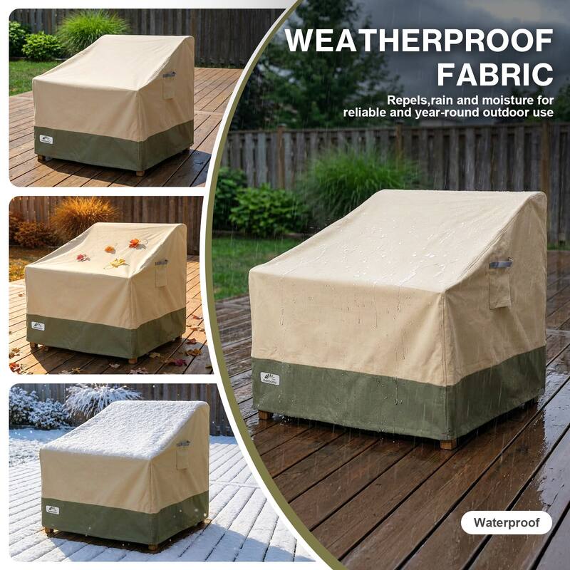 Aoodor Heavy Duty Patio Chair Cove with Air Vents for Deep Seat/ Rocking Chair/ Outdoor Swivel