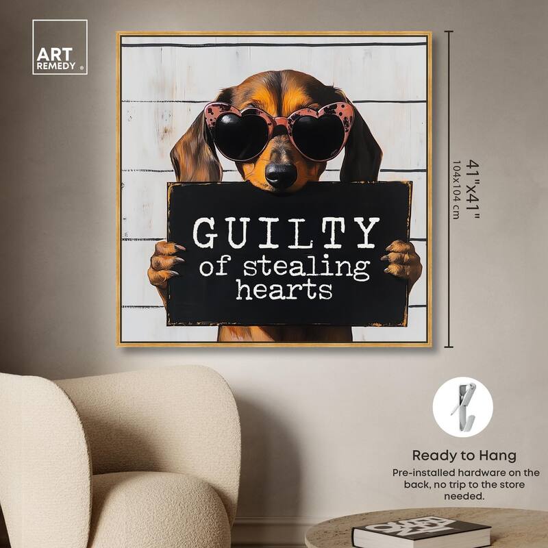 Guilty of Stealing Hearts Canvas by Art Remedy