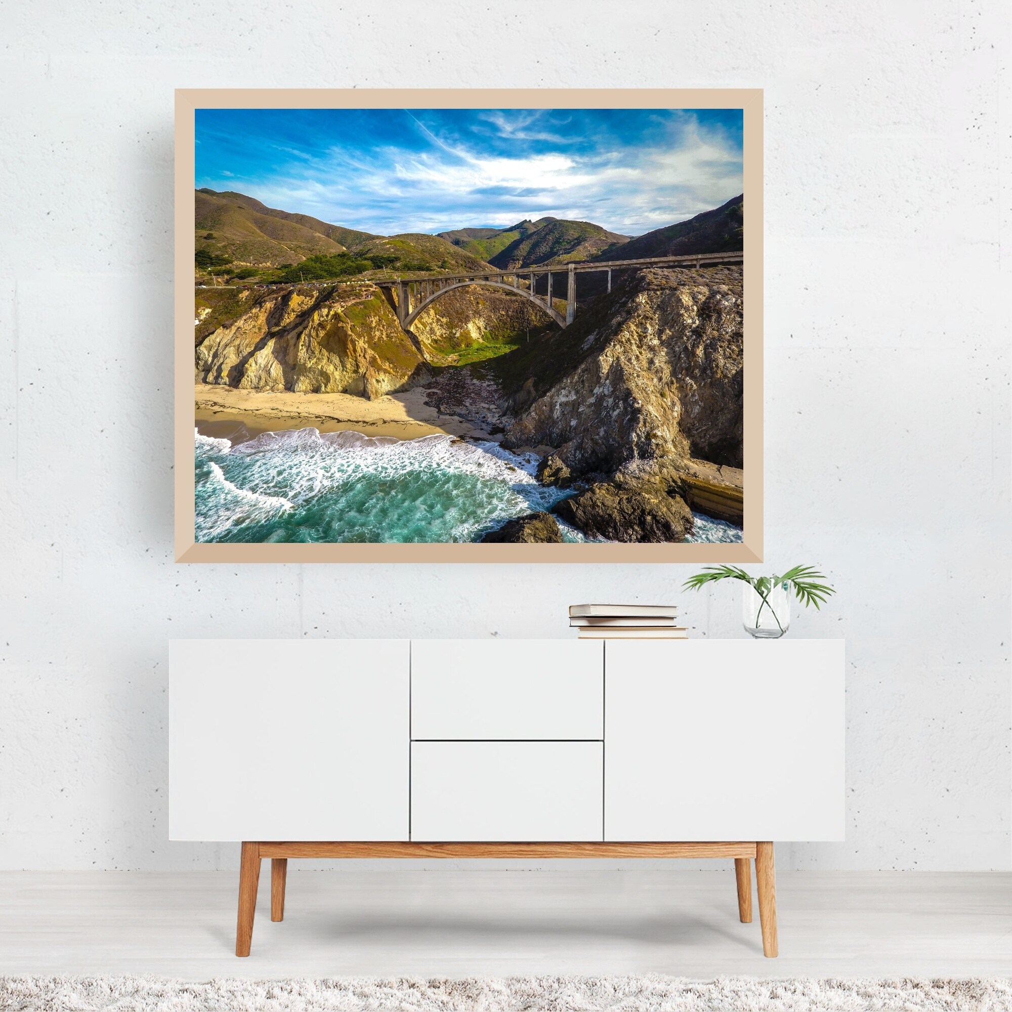 Shop Big Sur California American Animals Framed Wall Art Print Overstock 31281628