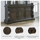 preview thumbnail 3 of 11, Signature Design by Ashley Maylee Dark Brown Dining Buffet - 71.63" W x 20.75" D x 34.38" H
