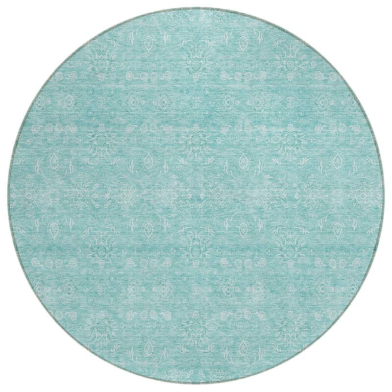 HomeRoots Floral Transitional Rectangle Outdoor Rug