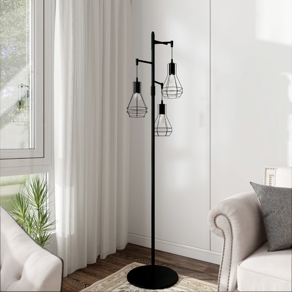 3 Light Industrial Floor Lamp Farmhouse Standing Lamps On Sale Bed Bath Beyond 40520499