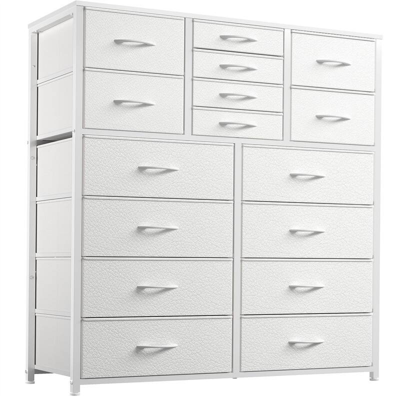 Dresser for Bedroom with 16 Drawer - White