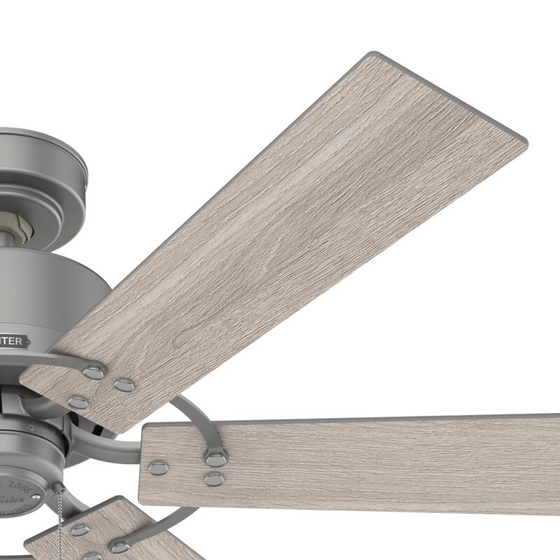Hunter 52" Gilrock Windmill Ceiling Fan and Pull Chain - Industrial, Modern Farmhouse