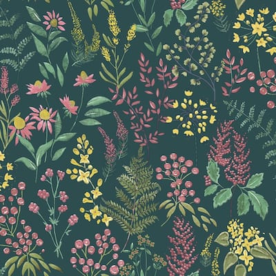 Floral Sprig Non-pasted Wallpaper – 396in x 20.8in
