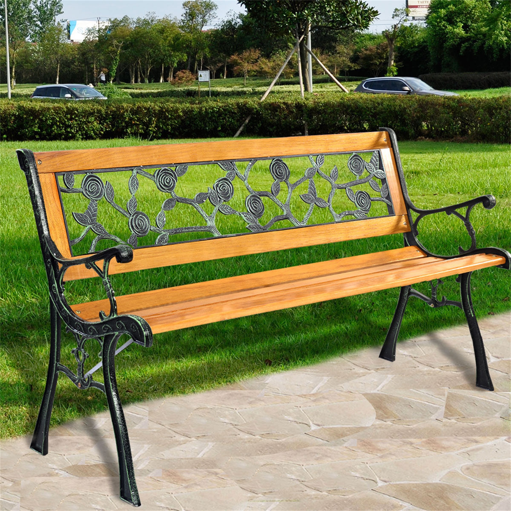 Rose hot sale garden bench
