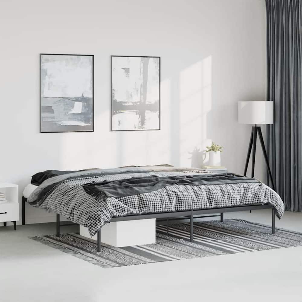 vidaXL Metal Bed Frame, No Mattress