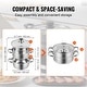 preview thumbnail 7 of 15, VEVOR Steamer Pot, Steamer Pot for Cooking with Stock Pot and Vegetable Steamer