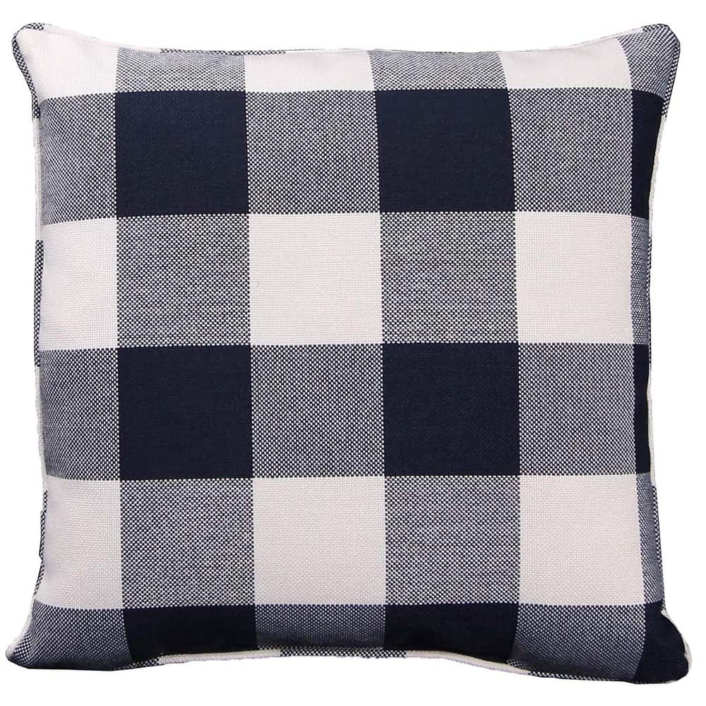 18" x 18" Plaid Indoor Throw Pillow