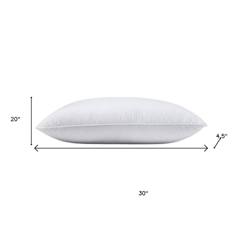 HomeRoots Set of Two Down Alternative Firm King Size Bed Pillows