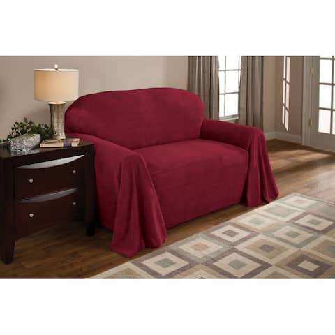 Innovative Textile Solutions Solid Textured Sofa Throw Slipcover