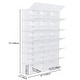 preview thumbnail 18 of 17, Portable Shoe Rack Organizer 66-72 Pair Tower Shelf Storage Cabinet