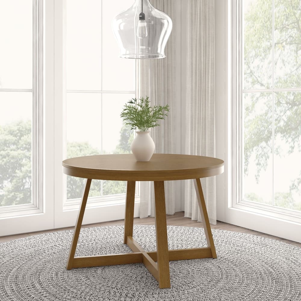 Solid Wood 47" Round Dining Table