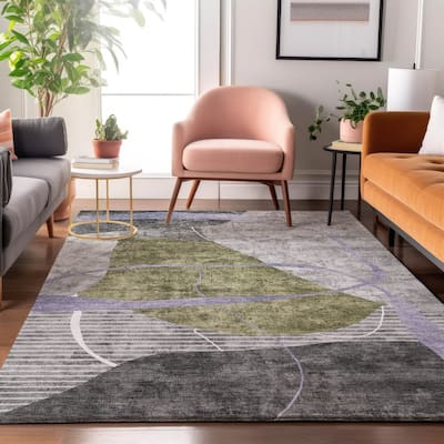 Premium Washable Super Soft Modern Carson Mayfield Rug