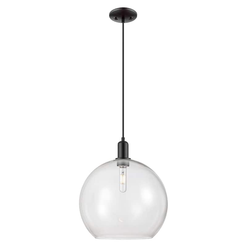 Innovations Lighting Endless Possibilities Arcadia - Athens - 1 Light 14" Cord Hung Mini Pendant - Clear/Matte Black