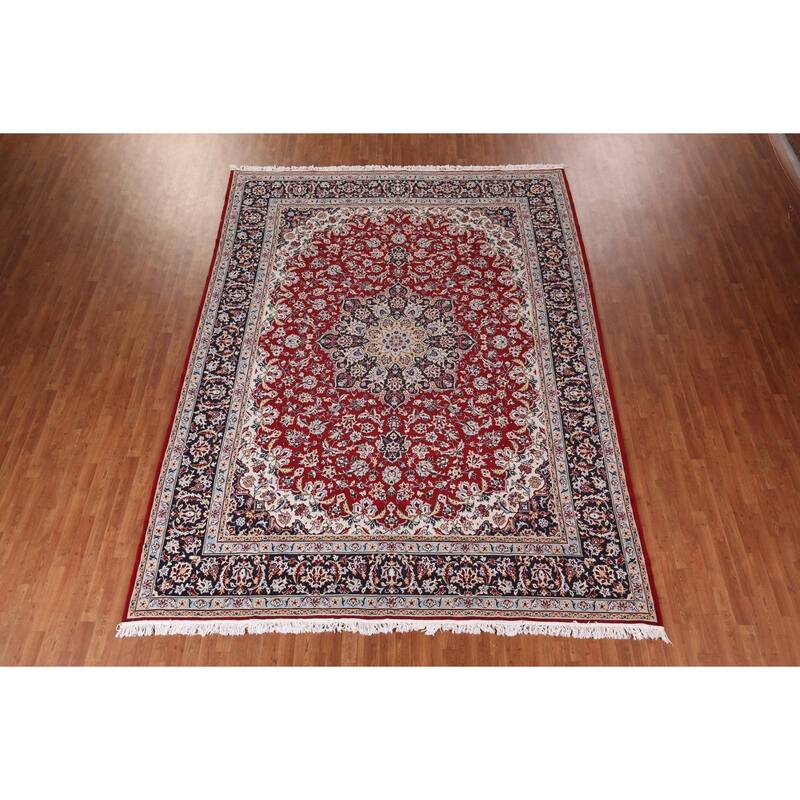 Kashan Turkish Area Rug Machine Made Traditional Carpet - 9'8" x 12'6"