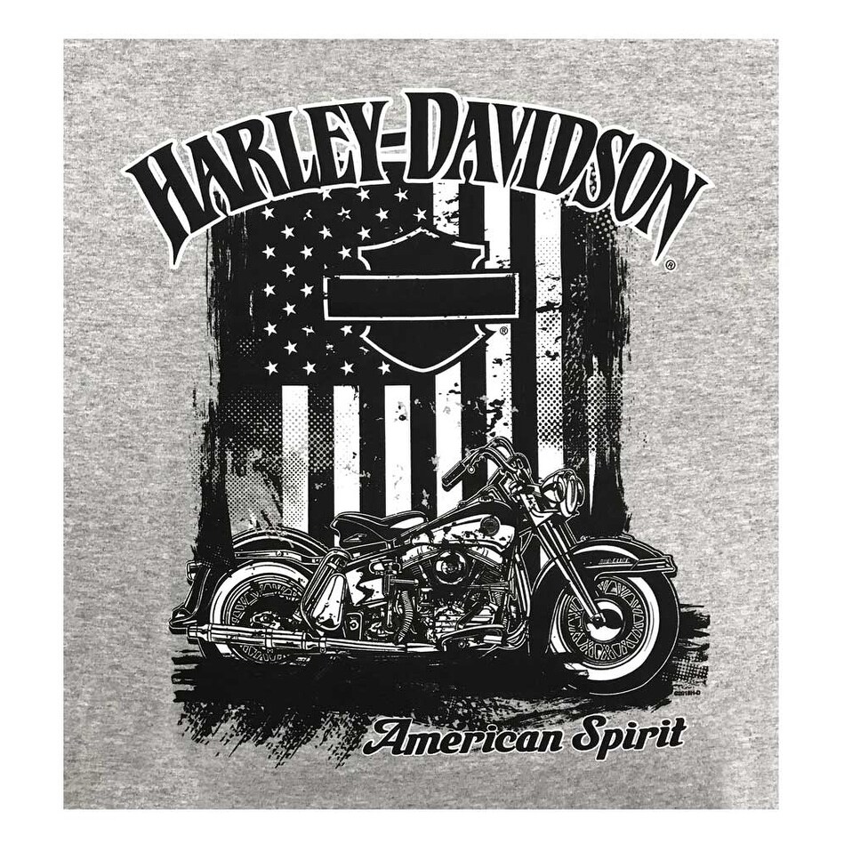 Shop Harley Davidson Men S American Spirit Short Sleeve Crew Neck T Shirt Gray Overstock 30027475
