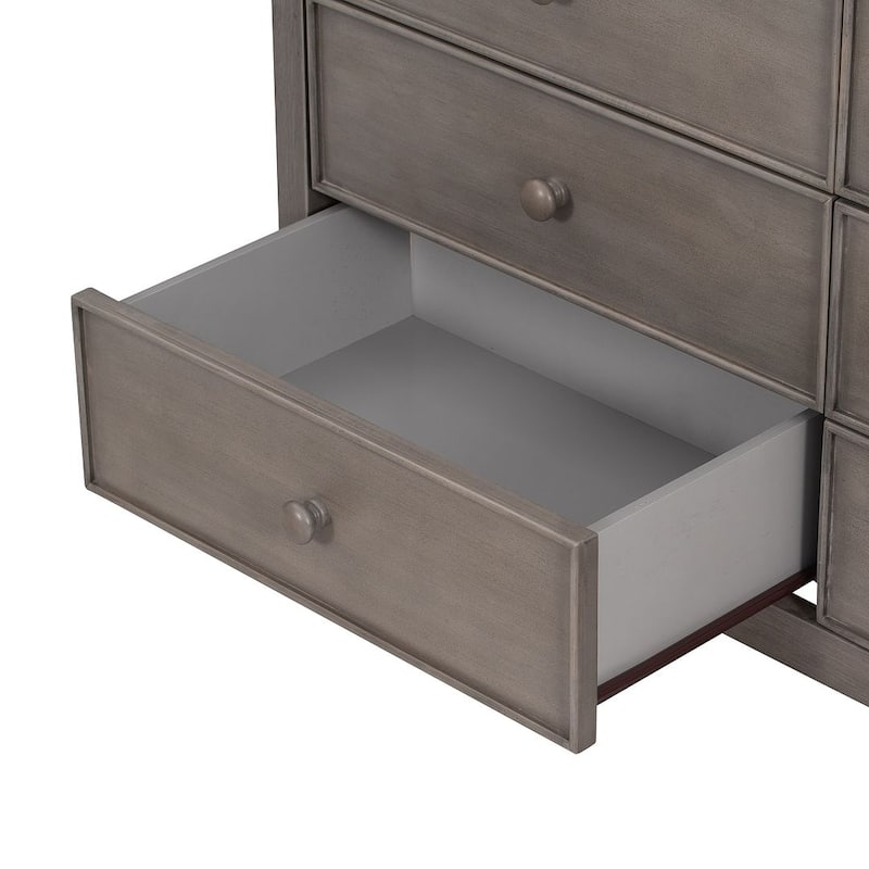 47.8" L Rustic Wooden Dresser Chest of Drawers for Bedroom
