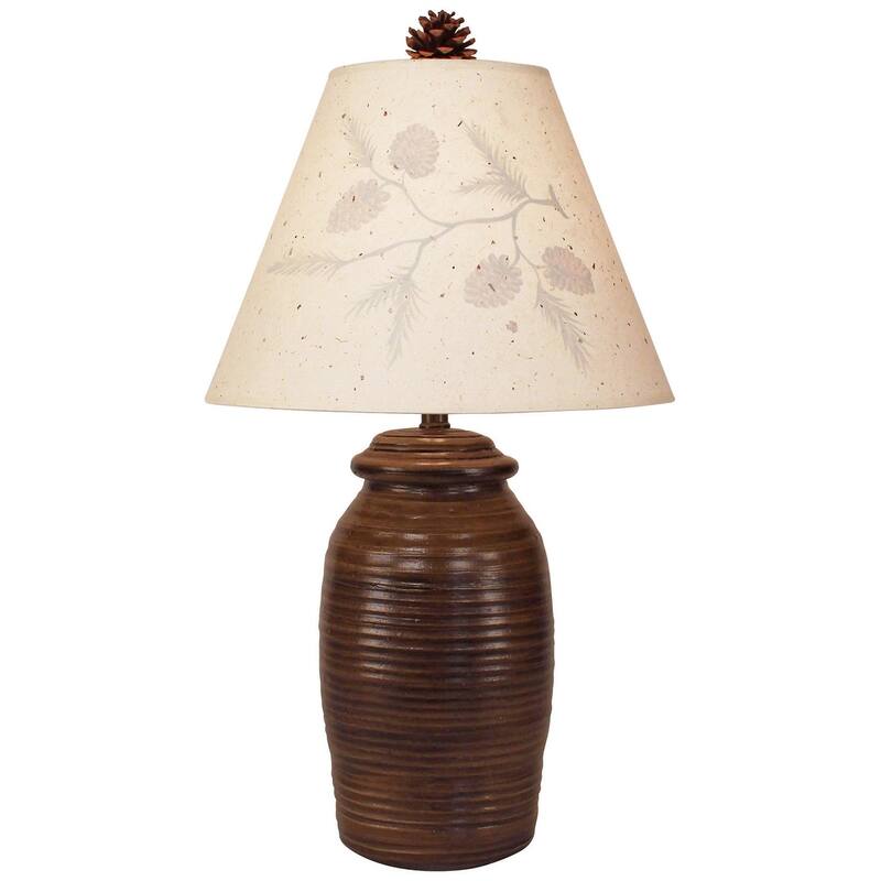 Rustic Ginger Jar Table Lamp