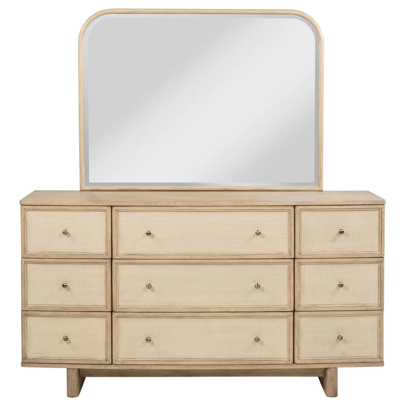 Kailani 9-drawer Dresser Beige Oak