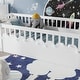 preview thumbnail 11 of 9, Twin Toddler Floor Bed Safety Kids Bed with High Guardrails (19.6 inch), Without Slat Concise Fence Bed for Kids Toddler