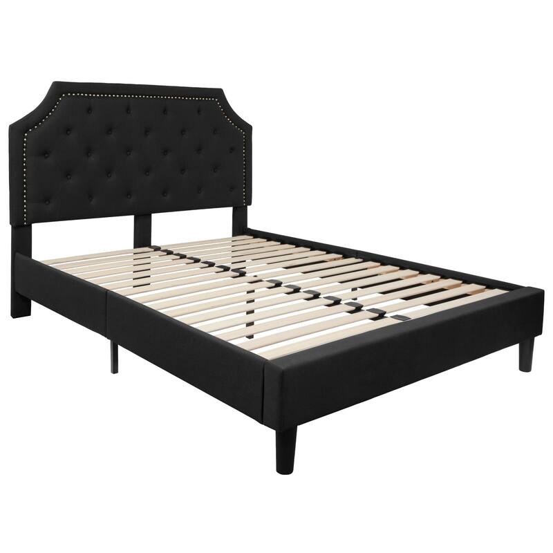 Tufted Platform Bed with 10 Inch Pocket Spring Mattress