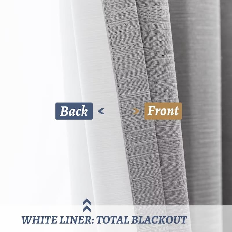 Blackout Cotton Blend Grommet Curtain Pair (2 panels)