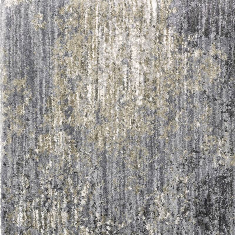 HomeRoots Abstract Shag Rectangle Area Rug