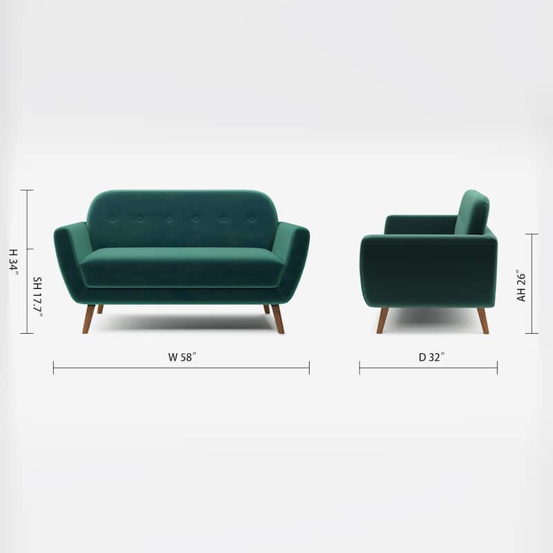 Artdeco Home - Carson Carrington Maglo Upholstered Loveseat