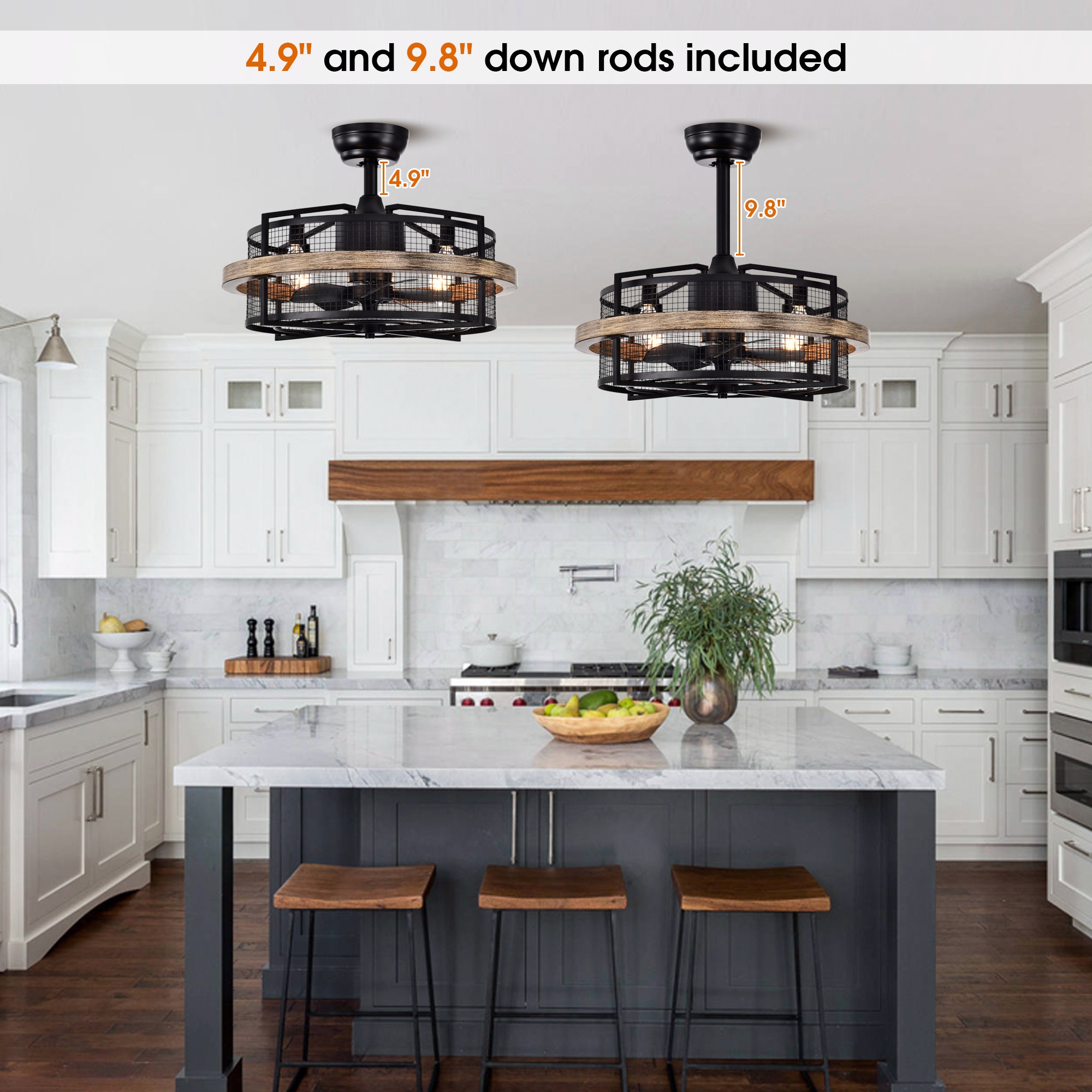 Ceiling fan over kitchen island new arrivals